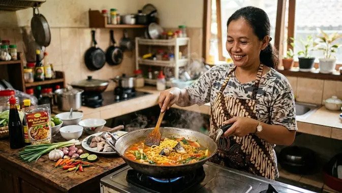 Resep Mie Ikan Pedas/AI Generated
