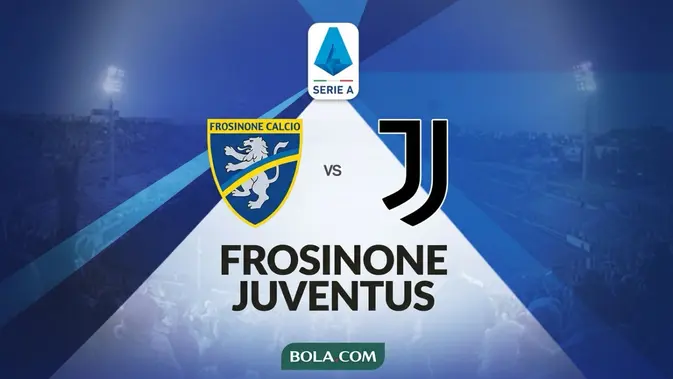 Ilustrasi Frosinone Vs Juventus, Serie A, Liga Italia. (Bola.com/AI)