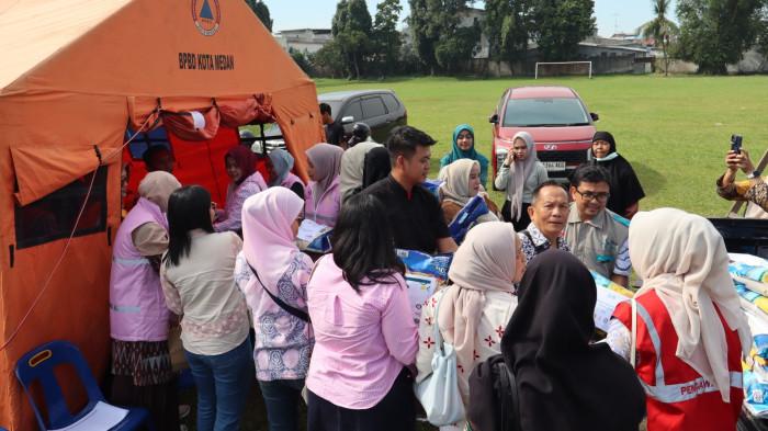 Aksi Pegawai PLN UP3 Medan dan YBM PLN UP3 Medan