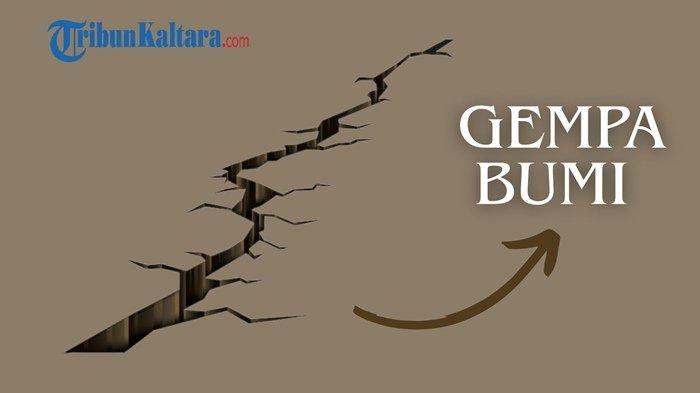 Ilustrasi gempa bumi.