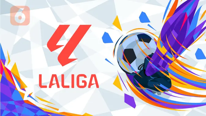 Ilustrasi dan logo LaLiga. (Liputan6.com/Abdillah)