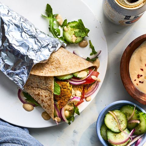 baked falafel sandwich