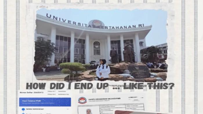 MAHASISWA UNHAN MUNDUR - Tangkap layar unggahan Asma Wafa Ahdina, calon mahasiswa Kedokteran Militer Unhan RI, memilih mengundurkan diri setelah dinyatakan lulus. Anggota Komisi VIII DPR RI Atalia Praratya dan Majelis Ulama Indonesia (MUI) desak Unhan klarifikasi terkait  calon mahasiswa Kedokteran mundur karena tak bersedia melepas hijab, berbuntut panjang.