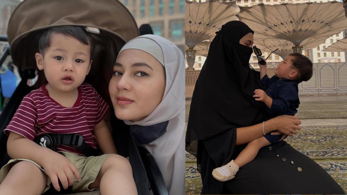ANAK BAIM WONG - Paula Verhoeven saat bersama anak keduanya, Kenzo Eldrago Wong.