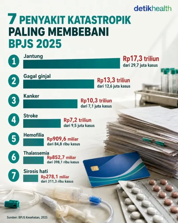 7 penyakit katastropik paling membebani bpjs 2025