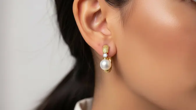 Pearl Studs Kecil Tapi Tidak Biasa. Foto: Gemini