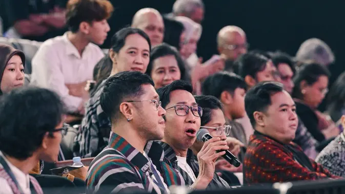Chossy Latu dalam konferensi pers Pagelaran Sabang Merauke 2026 di Indonesia Arena, Senayan, Jakarta, Jumat (21/8/2026). (dok Pagelaran Sabang Merauke)