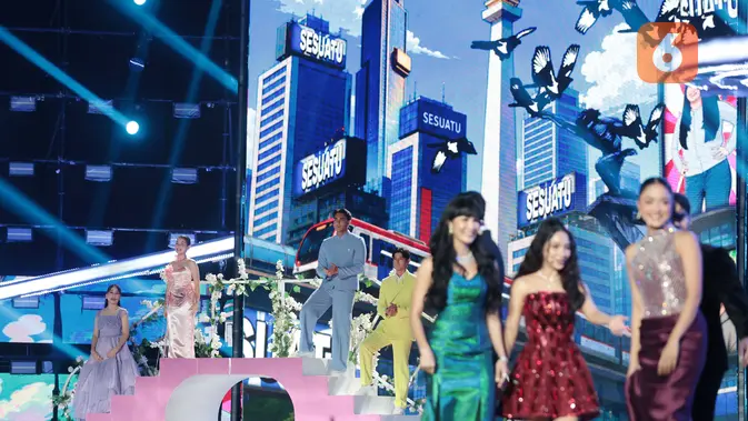 Penampilan para pemain “Asmara Gen Z” turut memeriahkan malam puncak HUT SCTV 36 Xtraordinary di Studio Emtek City, Jakarta, Senin (24/8/2026). (KLY/Budy Santoso)