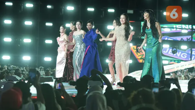 Penampilan para pemain “Asmara Gen Z” turut memeriahkan malam puncak HUT SCTV 36 Xtraordinary di Studio Emtek City, Jakarta, Senin (24/8/2026). (KLY/Budy Santoso)