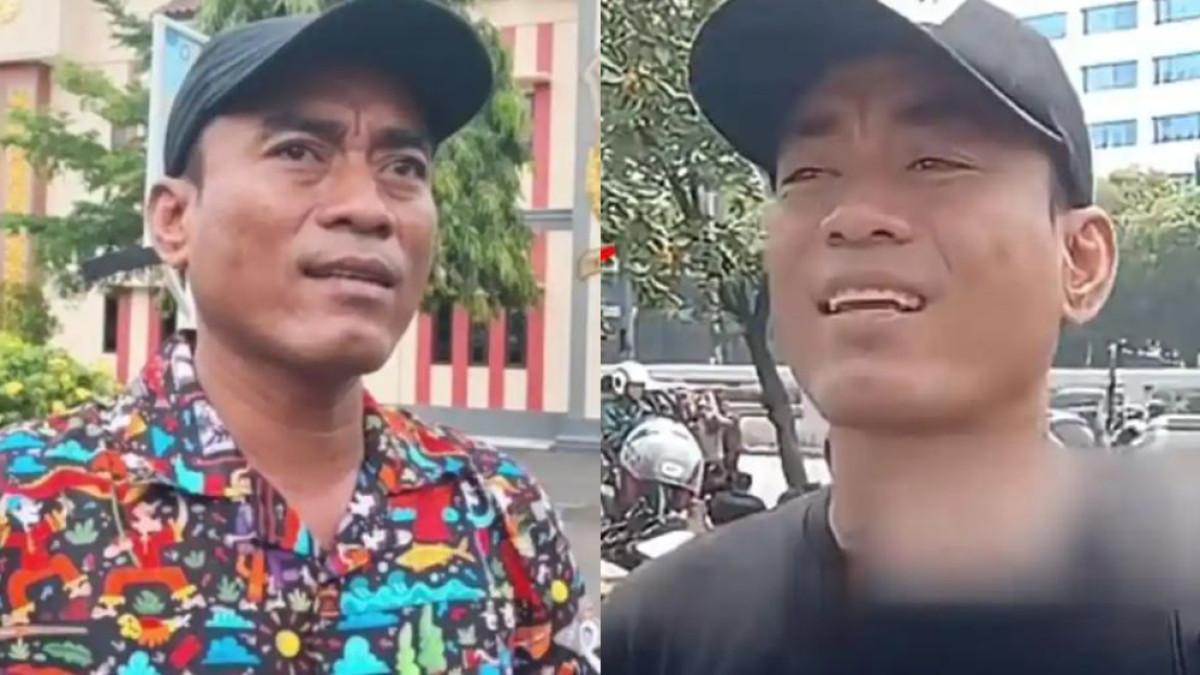 PEMAKZULAN BUPATI PATI - Koordinator Aliansi Masyarakat Pati Bersatu (AMPB), Supriyono alias Botok, memberikan keterangan pada wartawan di Mapolresta Pati, Selasa sore (16/9/2025). Supriyono alias Botok, pentolan AMPB, pernah memimpin demo Pati dan divonis 6 bulan dengan pidana pengawasan karena penghasutan.
