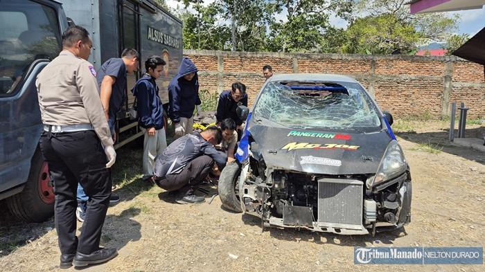 RINGSEK - Mobil yang dikemudikan pebalap Tian Ngantung dalam peristiwa tabrakan maut saat drag race di Upai, Kotamobagu pada Minggu 9 Agustus 2026. Catatan waktu Tian Ngantung saat tragedi drag race maut Kotamobagu, ternyata bukan yang tercepat di antara para peserta lainnya.