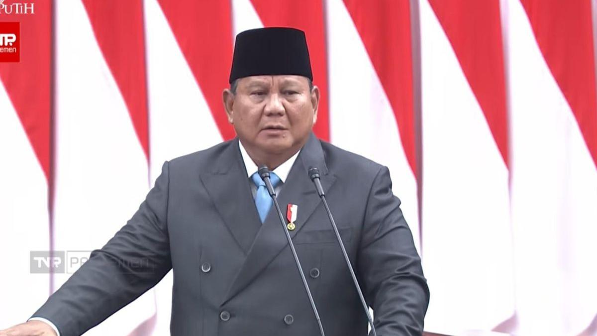 PIDATO PRESIDEN PRABOWO - Presiden RI Prabowo Subianto dalam Rapat Paripurna DPR di Gedung DPR, Senayan, Jakarta, Rabu (20/5/2026)