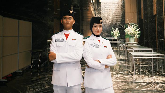 PASKIBRAKA - M. Aryo Wira Zandhyka Y pelajar SMAN 7 Kota Bengkulu dan Nadinee pelajar SMAN 2 Kota Bengkulu mewakili daerah sebagai Paskibraka Nasional 2026. Sultan B. Najamudin bangga Aryo dan Nadinee wakili Bengkulu sebagai Paskibraka Nasional dan bertugas dalam upacara di Istana.