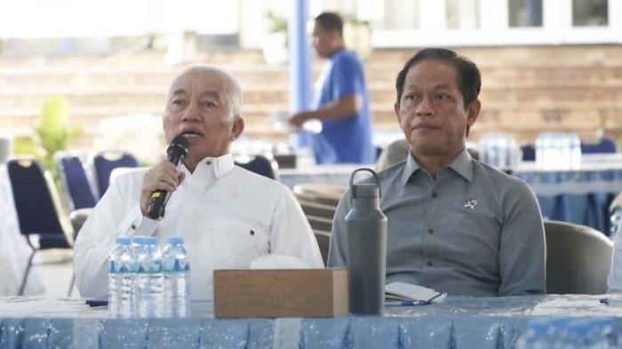 Gubernur Kalsel dan Wamenko Pangan terkait penanganan karhutla, Selasa (25/8/2026