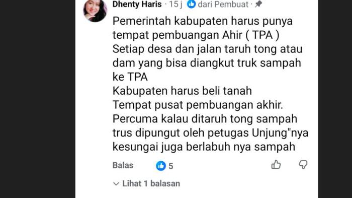 TUAI KOMENTAR - Tumpukan sampah di kawasan yang berada di bawah megahnya Gunung Kerinci menuai sorotan publik.
