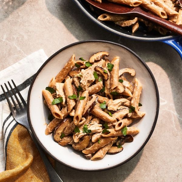 One-Pot Creamy Chicken & Mushroom Pasta Credit: Victor Protasio