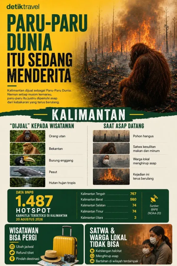 Infografis Kalimantan menderita