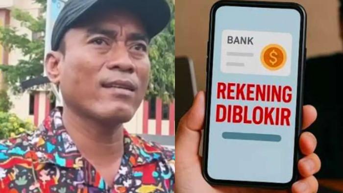 DIBLOKIR -  Supriyono alias Botok, Kooordinator Aliansi Masyarakat Pati Bersatu (AMPB) yang mengaku rekeningnya di bank diblokir menjelang demo di Jakarta, Kamis ini.