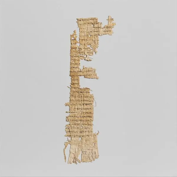 Fragmen tertua dari cerita epik Yunani kuno The Odyssey yang dipamerkan di The Metropolitan Museum of Art (The Met) di New York.