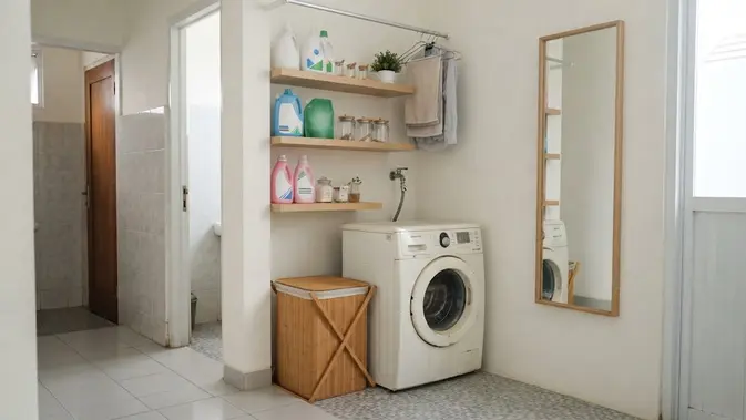 Model Laundry Room Minimalis di Ruang Sempit (Foto: AI Generated)