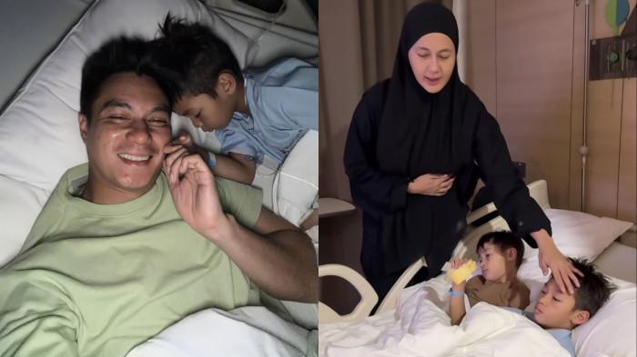UNGKAP KEKHAWATIRAN - Baim Wong dan model Paula Verhoeven saat bersama anak-annaknya, dicapture Rabu (22/7/2026).