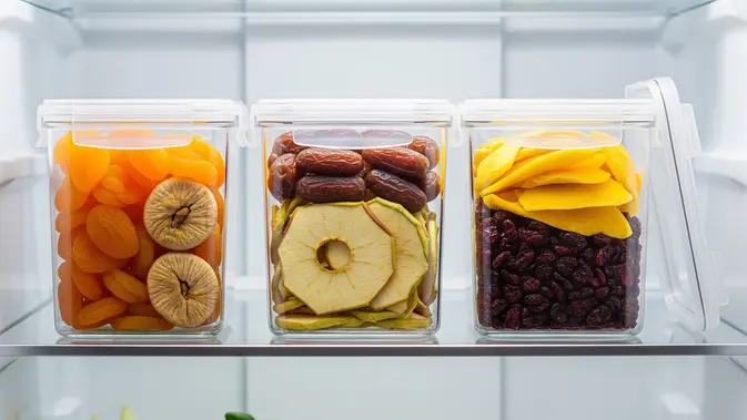 Cara Menyimpan Buah Kering agar Tetap Renyah. (AI Generated)