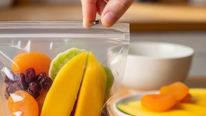 Cara Menyimpan Buah Kering agar Tetap Renyah. (AI Generated)