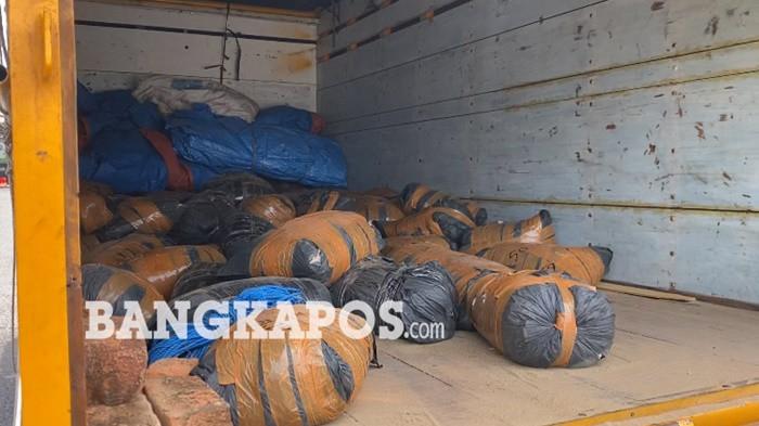 LUNDUP LTJ — Barang bukti Logam Tanah Jarang (LTJ) selundupan yang berhasil diamankan oleh Satpolairud Polres Bangka Barat dan ditampilkan saat konferensi pers, Rabu (26/8/2026).