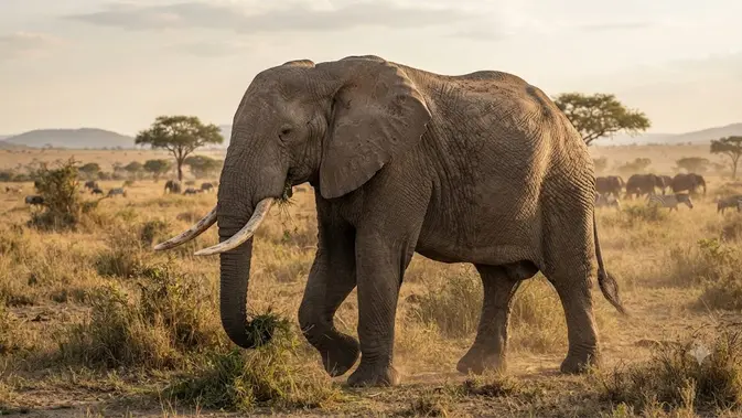 ilustrasi gajah (AI Generated)