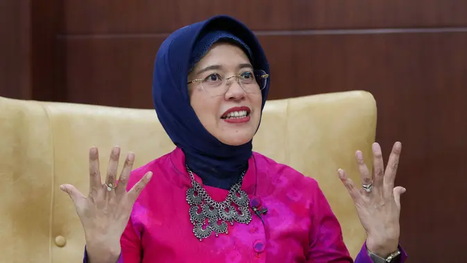 Plt Kepala Badan Pusat Statistik (BPS) Amalia Adininggar Widyasanti. (Liputan6.com/Herman Zakharia)