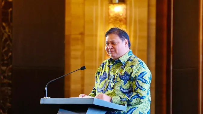 Menteri Koordinator Bidang Perekonomian Airlangga Hartarto selaku Ketua Komite Kebijakan Pembiayaan bagi Usaha Mikro, Kecil, dan Menengah (UMKM). (Dok Kemenko Perekonomian)