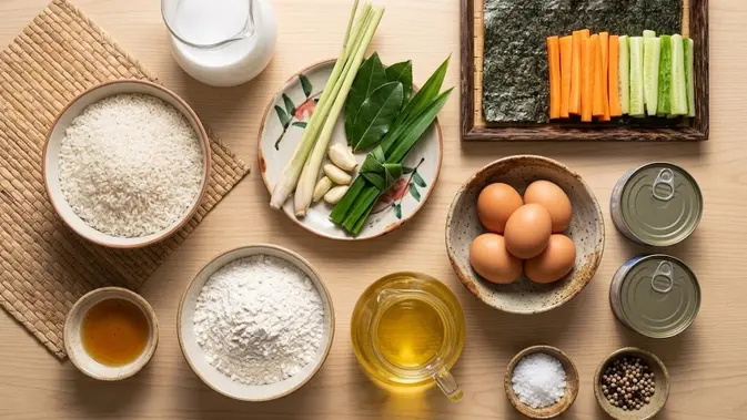 Resep Kimbab Nasi Uduk Goreng (AI generated)