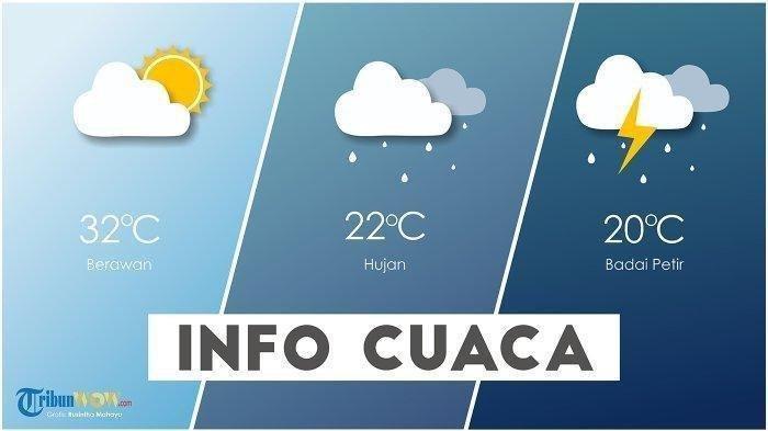 Prakiraan cuaca Jawa Timur.