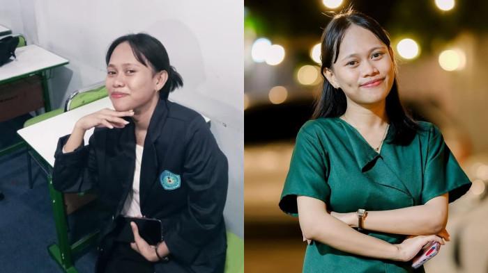 MAHASISWA MENINGGAL - Kolase foto Marsella Parioh semasa hidupnya. Marsella alias Adel ditemukan meninggal di kamar indekosnya. (Sumber: Tangkapan layar Facebook)