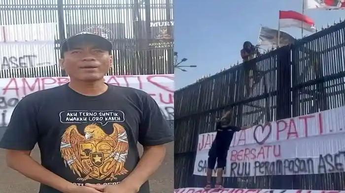 REKENING DONASI DIBLOKIR - Supriyono alias Botok, Koordinator Aliansi Masyarakat Pati Bersatu (AMPB) mengaku rekeningnya difungsikan untuk donasi warga Rp80 juta terblokir.