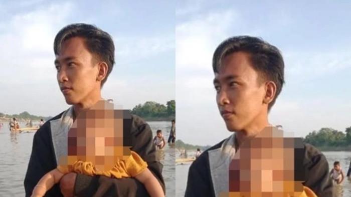 KORBAN TEWAS DITEBAS - Andre, warga Desa Mekar Jaya, Kecamatan Jirak Jaya, Kabupaten Muba, korban tewas akibat dituding sebagai pelaku pencurian sawit, tinggalkan istri hamil