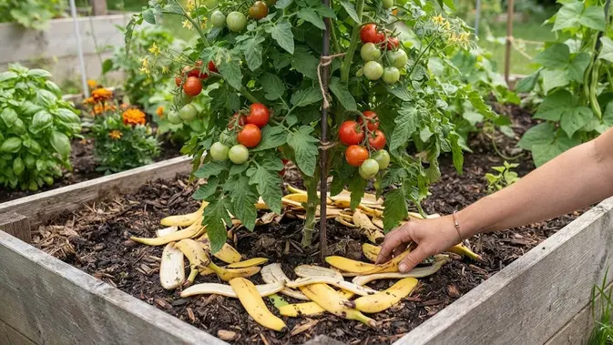 Cara Menyuburkan Tanaman Tomat dengan Bahan Dapur (AI generated)