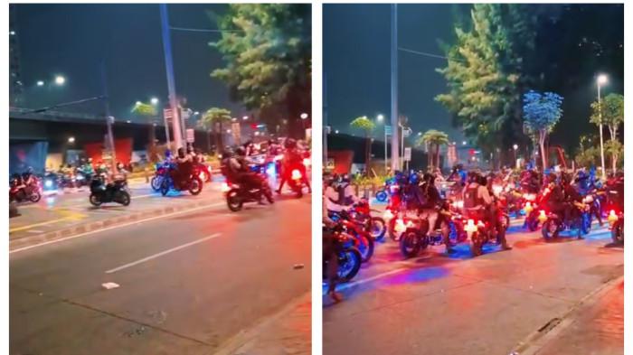 BRIMOB POLRI TURUN - Pasukan Brigade Mobil (Brimob) Polri melakukan penyisiran terhadap massa yang masih berada di kawasan perempatan Slipi, Jakarta Barat, Kamis (27/8/2026) malam. Berdasarkan pantauan Wartawan TribunJakarta.com, Annas Furqon Hakim, sekitar pukul 21.00 WIB, sejumlah personel Brimob menggunakan sepeda motor menyisir massa yang masih berada di jalan.