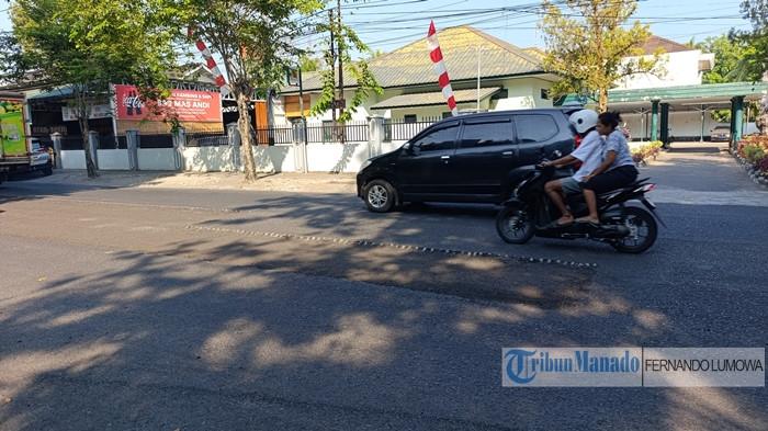 Suasana di Jalan Ahmad Yani Manado, Sario, Manado pada Jumat 28 Agustus 2026 pagi