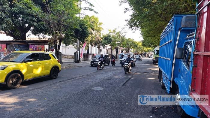Suasana di Jalan Ahmad Yani, Sario, Manado, Jumat 28 Agustus 2026 pagi