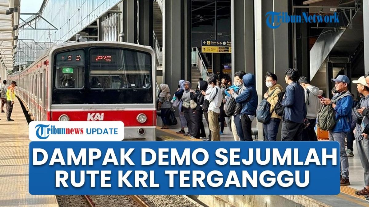 IMBAS DEMO JAKARTA - Rute KRL sempat terdampak demo Jakarta yang sempat rusuh pada Kamis (27/8/2026) malam. Imbasnya masih dirasakan hingga Jumat pagi