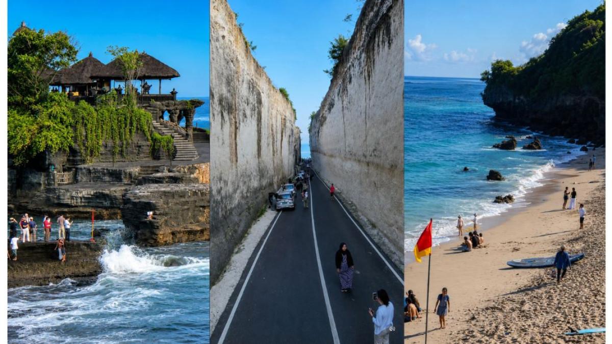 PANTAI PANDAWA - liburan ke Bali makin seru di Tebing Pandawa. jalan di antara tebing raksasa sambil berburu foto dan video cinematic dengan pemandangan yang memukau.