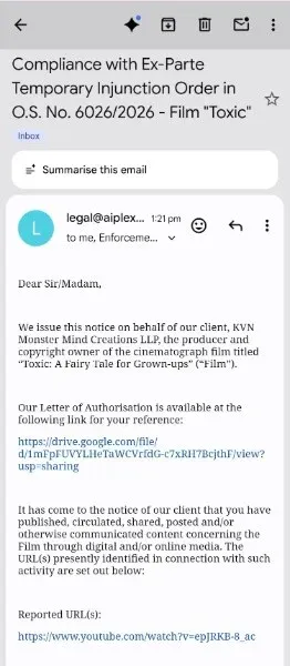 YouTubers get legal notices over negative Toxic reviews