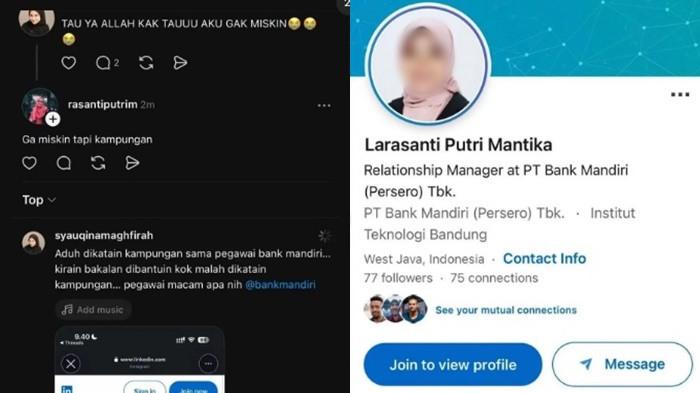 UTAS VIRAL -- Sikap tak etis oknum Relationship Manager Bank Mandiri mendadak viral di media sosial setelah melontarkan komentar merendahkan kepada nasabah yang mengalami kendala teknis kartu ATM. Unggahan keluhan korban di platform Threads dan Instagram mendulang puluhan ribu tanggapan publik. Banyak warganet mengkritik respons oknum pegawai yang baru menyampaikan permohonan maaf setelah kasusnya berujung sorotan luas.