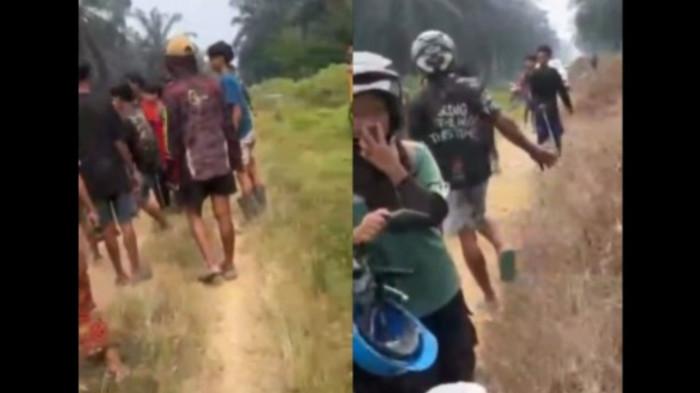 VIDEO VIRAL - Viral pada Jumat (28/8/2026), video pria berseragam loreng hijau dikeroyok sejumlah orang. yang diduga Suku Anak Dalam. Peristiwa terjadi di area perkebunan kelapa sawit PT SAL, Desa Bukit Suban Kecamatan Air Hitam, Kabupaten Sarolangun, Provinsi Jambi.