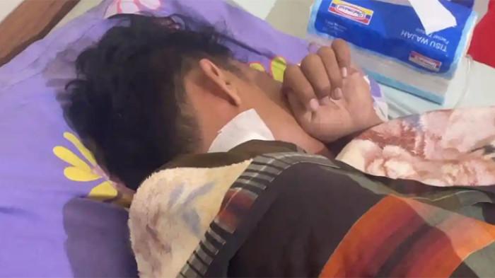 PENEMBAKAN - Muhammad Affandi (26), tukang cuci sepatu, menjadi korban peluru nyasar dalam insiden penembakan juru parkir berinisial DD yang melibatkan anggota Bidpropam Polda Sulawesi Tengah, Aipda AA, di depan minimarket di Kelurahan Talise Valangguni, Kota Palu, Kamis (27/8/2026) malam.