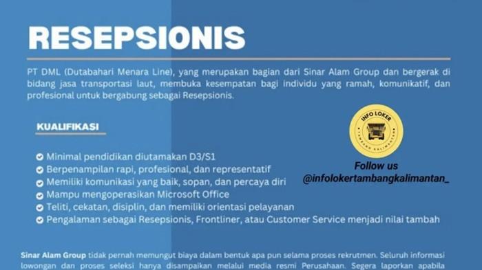 Loker PT DML Bjm