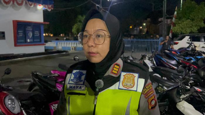 Kasat Lantas Polresta Gorontalo Kota AKP Nurmaya Kasim ..