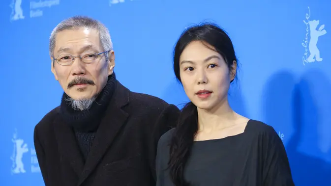 Hong Sang Soo dan Kim Min Hee. (Vianney Le Caer/Invision/AP)