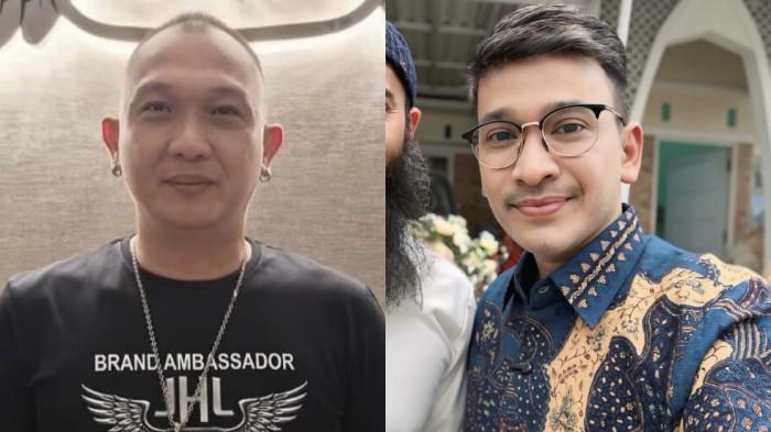 GANTI RUGI - Kolase pengusaha Jhon LBF dan presenter Ruben Onsu, dicapture Sabtu (29/8/2026). Jhon LBF ganti rugi seluruh kerugian korban investasi Ruben Onsu.
